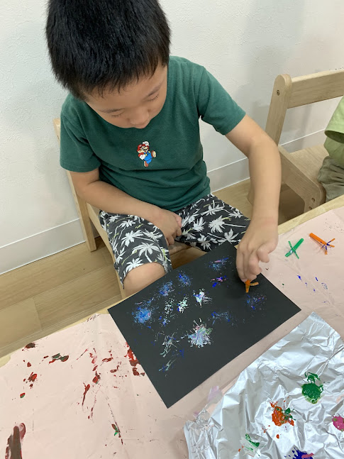 花火を描いたよ🎆✨ 